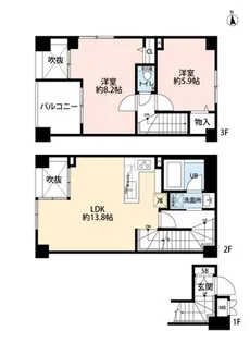 オープンレジデンス赤坂テラスの間取り