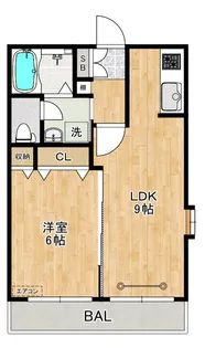 メゾンボナール【1階】の間取り