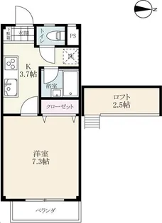 ミレニアムハウス【2階】の間取り