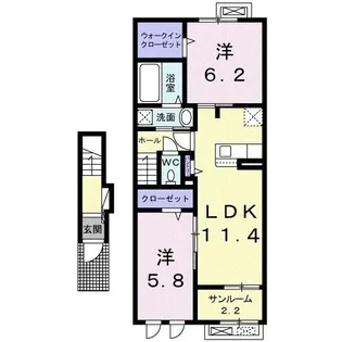 レジデンスハイツ西軽井沢I【2階】の間取り