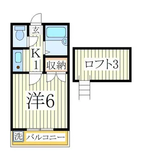 レオパレス北柏第9【1階】の間取り