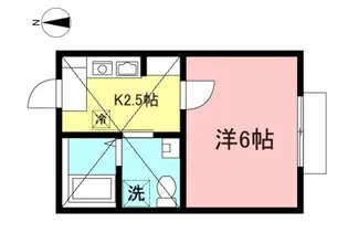 ポートウエスト生田【2階】の間取り