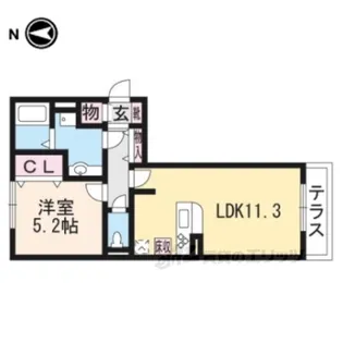 コモレビガーデン【3階】の間取り