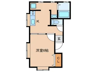 アフィ-ノ【1階】の間取り