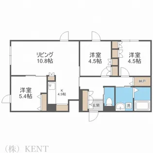 ビラ・ソラシア【3階】の間取り