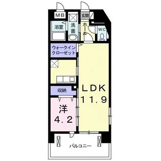 プルメリア【7階】の間取り