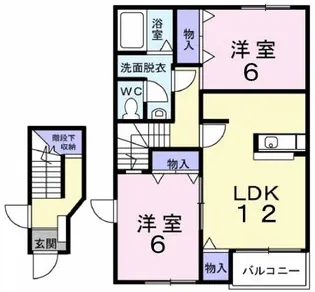 ベラビスタ B【2階】の間取り