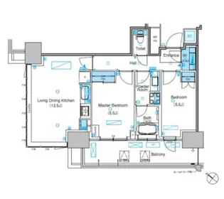 パークアクシス豊洲キャナル【6階】の間取り