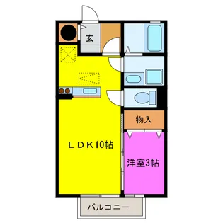 クレール御殿【1階】の間取り