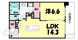 ジオ神戸三宮【3階】の間取り