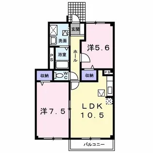 ガーデン・プレイスA【1階】の間取り