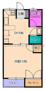 ハイツ25【1階】の間取り