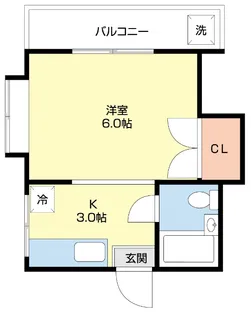 コスモス壱番館【3階】の間取り