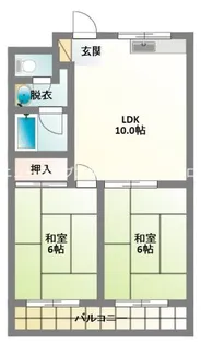 ウエストヒルズ門真(WESTヒルズ門真)【4階】の間取り
