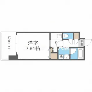 グランシス江坂【8階】の間取り