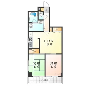 Uresidence二条城【4階】の間取り