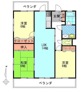 サザンブライト羽田【4階】の間取り