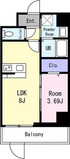 GRAN PASEO 江坂【2階】の間取り