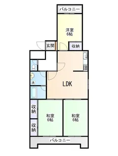 第一グリーンハイツ松縄【1階】の間取り