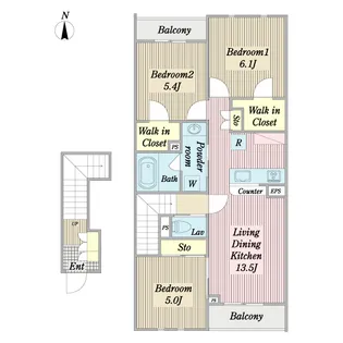 カンタービレII【2階】の間取り