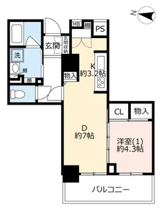 URヴァンガードタワー【14階】の間取り