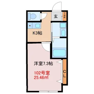 ノースパーク千葉【1階】の間取り