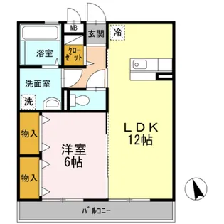 K・fines A棟【3階】の間取り