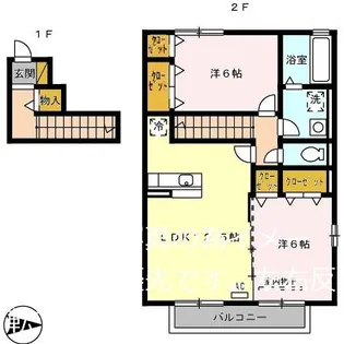 アブニール【2階】の間取り