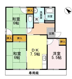 ディアス池田 F棟【1階】の間取り