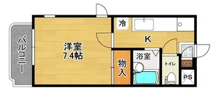 ツインE&T【3階】の間取り