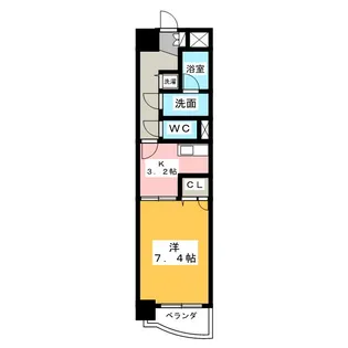 グランシャリオ名駅南【5階】の間取り