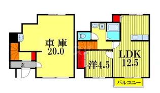 ウインドレスブルー【2階】の間取り