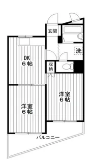グランパレ小宮【1階】の間取り