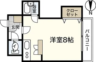 ベルクール富士見町【5階】の間取り