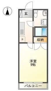 ラ・パルテール一宮【1階】の間取り
