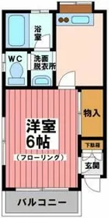 第一清和コーポ【1階】の間取り