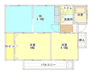 三五郎荘【1階】の間取り