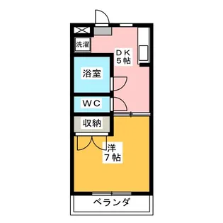 グリーンヒルA【4階】の間取り