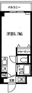 コート富士館【1階】の間取り