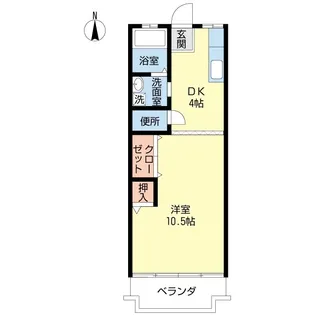 ハイツスガ【3階】の間取り