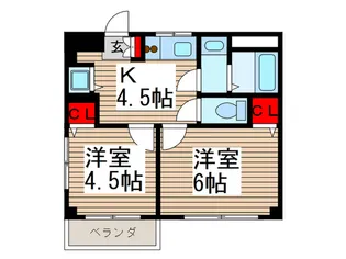 山本ハイツ【3階】の間取り