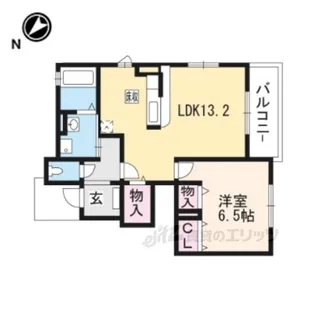 LA・VITAROSA【1階】の間取り