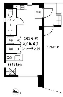 Step.up.F押上【1階】の間取り