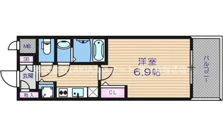 エスリード松屋町SOUTH【2階】の間取り