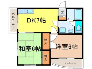 シティハイツA【3階】の間取り