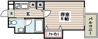 グロワール大京町【3階】の間取り