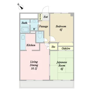 フォーレスト調布【2階】の間取り