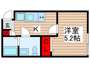 クレアシオン千住【1階】の間取り