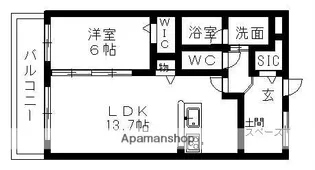 LA CAMPANELLA【2階】の間取り
