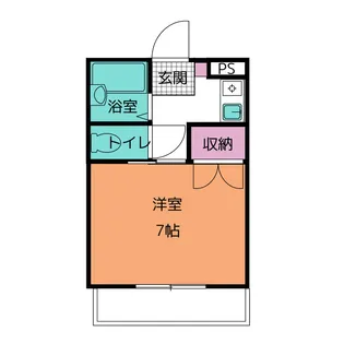 清水ハイツ【1階】の間取り